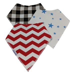 Brand New! 3 Baby bibs (3 pack) with snaps